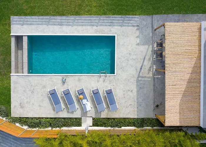 فيلة Luxury Nissovilla With Private Pool & Sea Views *