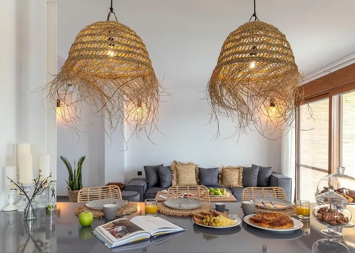 فيلة Luxury Nissovilla With Private Pool & Sea Views *