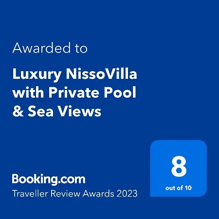 빌라 Luxury Nissovilla With Private Pool & Sea Views 콜림비아